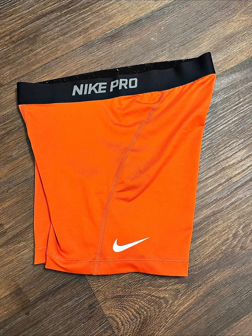 Nike Pro Athletic Dry Fit Shorts in Orange & Black Like New